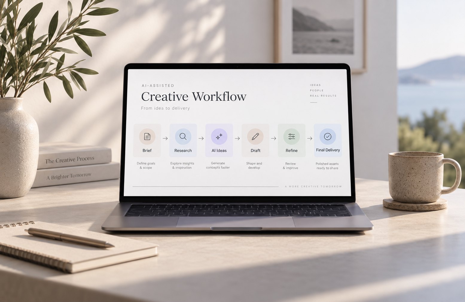 AI-assisted creative workflow — example of the work