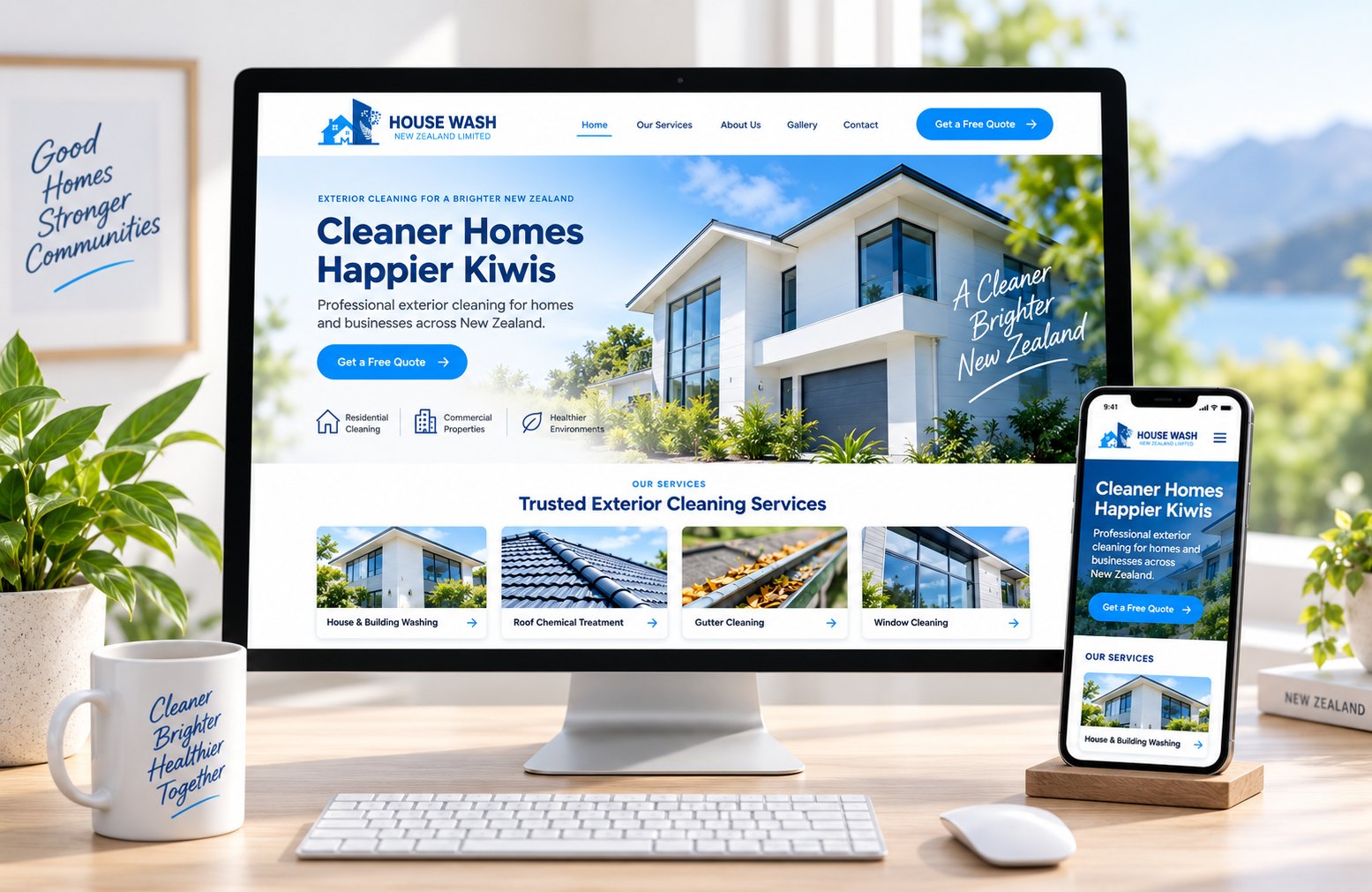 Web design & website content — example of the work